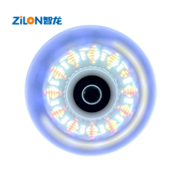 Roues de patins à roulettes LED programmables en PU avec motifs dynamiques personnalisés, légères et étanches pour patins en ligne