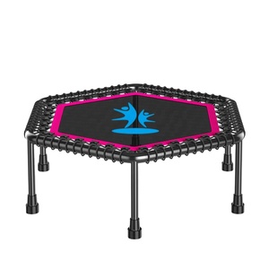 Trampolín Rebotador FULI Sport Fitness <span class=keywords><strong>con</strong></span> Cuerdas Elásticas y <span class=keywords><strong>Barra</strong></span> de Agarre Ajustable para Entrenamiento de Cardio para Adultos - Product Image 2