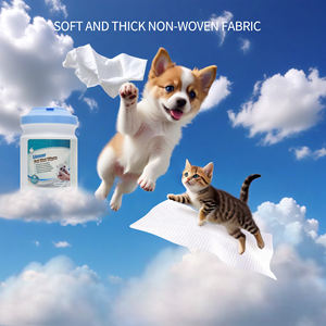 Vente en gros bon marché Lingettes humides pour animaux de compagnie à base de plantes Lingettes de toilettage pour animaux de compagnie Lingettes humides douces pour animaux de compagnie - Product Image 2