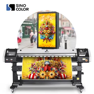 SinoColor Hot Sale 1.6m 1440dpi DX5 DX8 Head 6 or 4 Color Wide Format Sticker Banner Eco-Solvent Printer