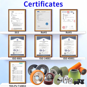 Custom Rubber Coated PU Roller Bearings Spherical Arc Caster Wheel POM-Coated Guide Roller Quiet Resistant Bearing pulley - Product Image 4