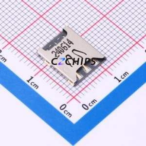 SIM-16A SIM Card Connector SMD Connector Plug-In Type Nano SIM Card Card Holder 1.1mm - Product Image 1