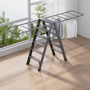 Séchoir à linge pliable en métal, support de présentation suspendu, multicolore - Product Image 2