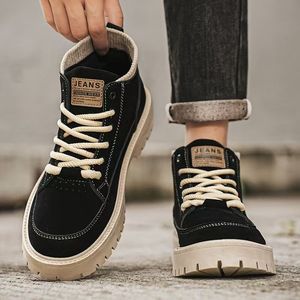 Nuovi Stivali Autunnali da <span class=keywords><strong>Uomo</strong></span> Stile Britannico con Lacci, Retro, con Suola Rialzata, per Passeggiate all'Aperto e Casual - Product Image 5