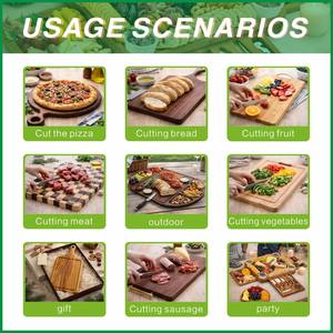 <span class=keywords><strong>Planche</strong></span> à découper en bois à grain croisé à carreaux, planches à découper en bois pour fruits, <span class=keywords><strong>planche</strong></span> à découper à une poignée - Product Image 6