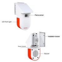 Tuya WIFI Sensor de llama UV Detector de alarma contra incendios Detección ultravioleta a prueba de explosiones No necesita humo Hogar inteligente Seguridad ignífuga