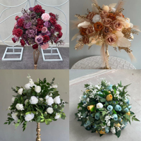 Vente en gros Bouquet de mariage Arrangement de décoration de table de mariage Artificielle 70cm Pièce maîtresse de boule de fleur