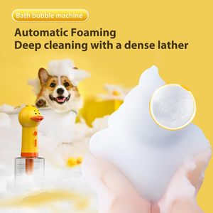 Cepillo de Baño Automático para Mascotas con Dispensador de Jabón, Masajeador y Limpiador de Espuma Eléctrico para Perros y Gatos - Product Image 3