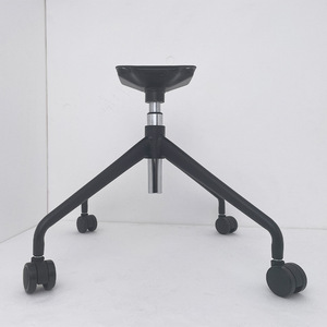 ฐานเก้าอี้สำนักงานแบบหมุนได้ ขาโครเมียมสีดำ พร้อมล้อ ฐานเก้าอี้โลหะไฮดรอลิกแบบหมุน สำหรับเปลี่ยน ขายส่งจากโรงงาน - Product Image 3