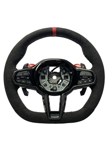 Volant sport personnalisé en fibre de carbone G30 540i M6 pour <span class=keywords><strong>BMW</strong></span> <span class=keywords><strong>Série</strong></span> G M3 G80 M4 G82 M5 F90 M8 X3m X4m X5m X6m G3x G1x G0x M LCI - Product Image 1