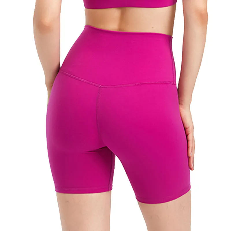 Women's High Rise Compression Running Workout Fitness Biker Shorts