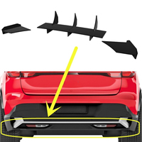 Car Rear Bumper Spoiler Lip Diffuser Modification Part For Renault Megane E-Tech 2021-2025 Bumper Protector Cover Accessories