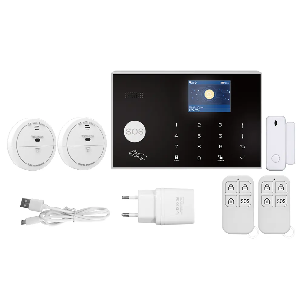 Smart Security Alarm System Kit For Home House Smart Home Burglar Alarm System Gsm With Keypad
