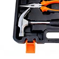Ensemble d'outils à main professionnels pour la maison, 22 pièces, kit de réparation multifonctionnel avec marteau, clé à molette, pinces, tournevis dans un étui portable