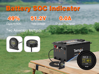 TEMGO LM512100 48V 100Ah Baterai LiFePO4 untuk Golf Cart dengan Pengisi Daya Layar LCD Garansi 5 Tahun 5000 Siklus