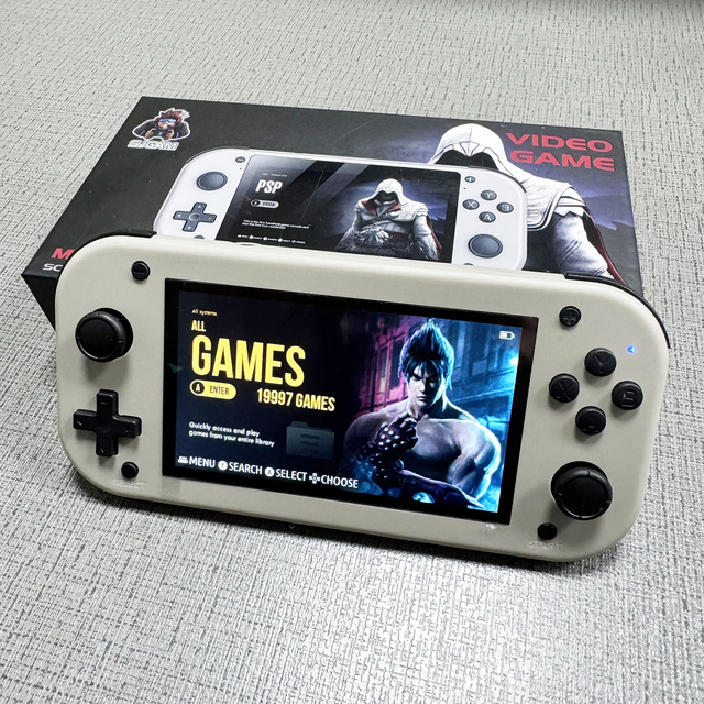 M17 Handheld Game Console 4.3 Inch Screen HD Screen Emuelec Emulator Retro Classic Video Gaming Player for PSP/N64