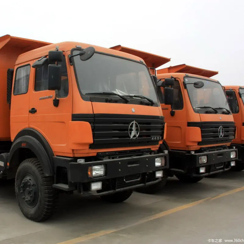 China Precio bajo Diesel Power 375HP Usado Beiben Truck 6x4 Camión volquete 10 Ruedas para la venta