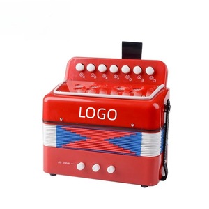 Acordeón Infantil de 7 Teclas Flying Fan, 18x10x18cm, Instrumento Musical Educativo para Principiantes, Juguete para Práctica y Actuaciones en Escenario - Product Image 1