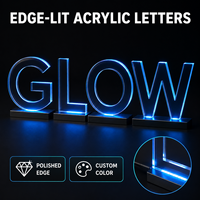 Lettres en relief LED personnalisées pour restaurant, café, boutique, parc - Enseignes lumineuses 3D extérieures, résistantes à l'eau, pour publicité