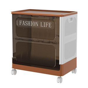 Clothing Organizer <b>Storage</b> Box 60L-70L Foldable With Lid For <b>Clothes</b> Quilt Toy Household Use - Product Image 2