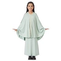 Setelan Baju Muslim Anak Perempuan untuk Musim Semi dan Gugur. Set Pakaian Anak-Anak Asia Tenggara.