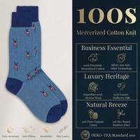 Calcetines de Vestir Antibacterianos con Estampado de Mariquita para Hombre TOMOZ ECHO, con Logotipo Personalizado para Trajes de Negocios y Uso Diario