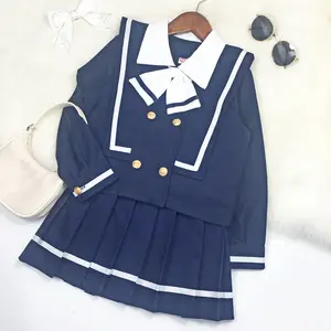 经典日本女学生水手服衬衫制服动漫角色扮演服装百褶裙校服套装