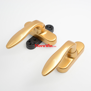 Poignée en aluminium réglable d'accessoires de quincaillerie de fenêtre <span class=keywords><strong>coulissante</strong></span> sur des rosaces carrées - Product Image 3