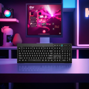Oem Bàn phím tốt nhất cho chơi game & văn phòng Máy tính để bàn đa phương tiện có thể sạc lại 2.4GHz không dây LED Loại C giao diện - Product Image 2
