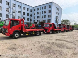 รถบรรทุกพื้นเรียบแบบแถวเดียว 4x2 ราคาโรงงาน พร้อมบันไดโลหะด้านหลัง กำลัง 170 แรงม้า รถก่อสร้างพื้นต่ำ - Product Image 4