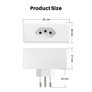 16A Timed Remote Control <strong>Smart</strong> <strong>Wall</strong> <strong>Socket</strong> UK Plug ABS Material Tuya WiFi Network Technology for Home Office Use Brazil Plug - Product Image 3