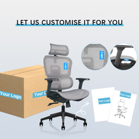 Meilleure chaise d'ordinateur rotative avec dossier réglable Ergonomique entièrement en maille pivotante Bureau de travail Bureau de jeu Chaise de bureau exécutive
