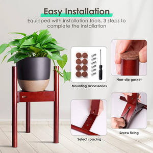 Soporte <span class=keywords><strong>para</strong></span> Plantas <span class=keywords><strong>de</strong></span> <span class=keywords><strong>Madera</strong></span> <span class=keywords><strong>de</strong></span> Haya Natural <span class=keywords><strong>de</strong></span> Mediados <span class=keywords><strong>de</strong></span> Siglo, Soporte Alto Ajustable <span class=keywords><strong>para</strong></span> <span class=keywords><strong>Macetas</strong></span> <span class=keywords><strong>de</strong></span> Flores <span class=keywords><strong>de</strong></span> Interior - Product Image 5