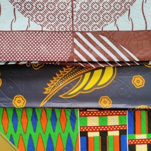Tissu de chemise en coton imprimé à la cire respectueux de l'environnement africain traditionnel tissé uni pour la literie Textile de maison exporté Europe Unite - Product Image 2