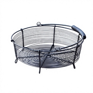 Wrought Iron Eco-Friendly Modern Farmhouse Multi-Purpose Kitchen Utensil <b>Storage</b> <b>Basket</b> - Product Image 1