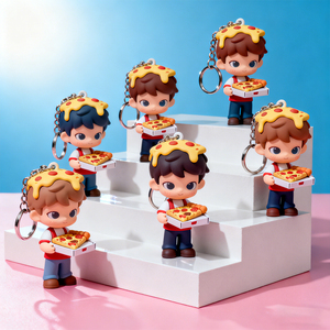 OEM tùy chỉnh 3D Silicone Anime hành động con số phim hoạt hình búp bê đồ chơi cao su PVC 3D phim hoạt hình con số bán buôn Anime Keychain đồ chơi - Product Image 1