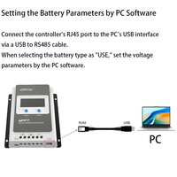 Cargador de Batería Solar MPPT de 30A, 12V/24V Automático, Máx. Voc, Disponible en Almacenes de la UE y EE. UU. Sensor de Temperatura Remoto USB MT50 de 100V para Sistemas Solares Aislados