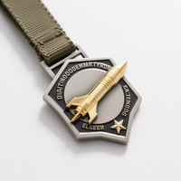 Medalla Personalizada de Aleación de Zinc Metálica Pintada con Logotipo Personalizado del Fabricante, Color Personalizado, Grabado Impreso, Premios con Cinta, Trofeos