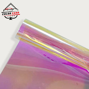 Chamäleon selbst klebende Dekoration Dichroic Rot Blau Holo graphic Rainbow Shopping Mall Handels büro Glasfenster Tönung Film - Product Image 3