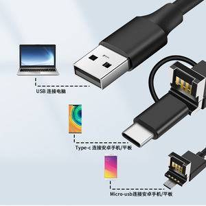 3 In 1 Mobile Phone Direct Connect Endoscope 3.9mm Hd Camera Waterproof Probe For Car Repair Android Compatible - Product Image 1