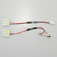 Pièces de véhicule, haute qualité, 12V LED 5050 9SMD 9 LED, lumière de dôme blanche, adaptateur T10 Festoon, lampe intérieure de voiture idéale pour la lecture