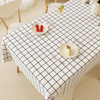 Housse de table imperméable et résistante à l'huile pour l'extérieur, nappe résistante aux taches et au vent, nappe robuste facile à nettoyer