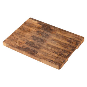 Planche à découper en bois <span class=keywords><strong>de</strong></span> teck <span class=keywords><strong>de</strong></span> grande taille épaisse avec rainure à jus pour <span class=keywords><strong>fromage</strong></span> pour Noë<span class=keywords><strong>l</strong></span> et Halloween - Product Image 4