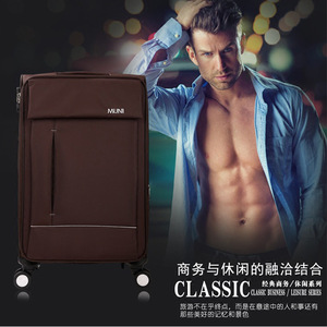 กระเป๋าเดินทางแบบล้อลากผ้าอ๊อกซ์ฟอร์ด 20 นิ้ว ล้อหมุนได้รอบทิศทาง พร้อมกุญแจล็อค สำหรับนักธุรกิจชาย - Product Image 3