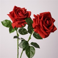 Bestseller Handgefertigte Künstliche Rote Latex-Rosen Echt Aussehende Real-Touch-Blumen für Abschlussfeier Weihnachten Chinesisches Neujahr