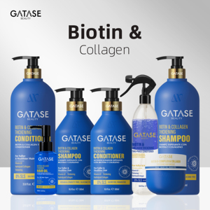 Champú de colágeno de biotina Premium para el crecimiento y engrosamiento del cabello, reparación de volumen para mujeres y hombres, tratamiento orgánico para el cuidado del cabello 500ml - Product Image 6
