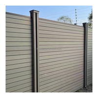 Nouveau Style 1.8m x 1.8m fini UV Wpc Post 6ftx6ft résistant aux intempéries Installation facile Rail clôture matériel pour cour et jardin