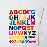 Autocollants décoratifs en vinyle imprimé numériquement, lettres et chiffres, autocollants adhésifs pour l'alphabet et les chiffres, pour bricolage, taille personnalisée