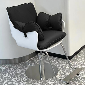 Modern White Barber Chair Hydraulic Salon Styling Chair Padded Cushion <b>Armchair</b> for Beauty Studio - Product Image 6
