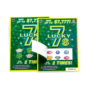 สลากกินแบ่งแบบดึงทันที พิมพ์ดิจิทัล กระดาษแกนดำ ปรับแต่งได้ อุปกรณ์เกมมิ่ง - Product Image 2